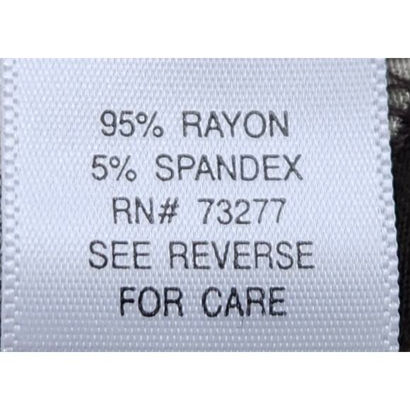 Apt 9 Brown Blue White Floral Print Tie Back Top XL Lightweight Soft Stretch - Picture 5 of 5